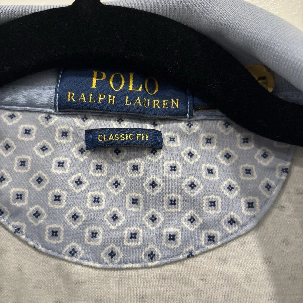 Polo Ralph Lauren Mens Classic-Fit Polo Shirt in Soft Blue Sz Medium Preppy Golf